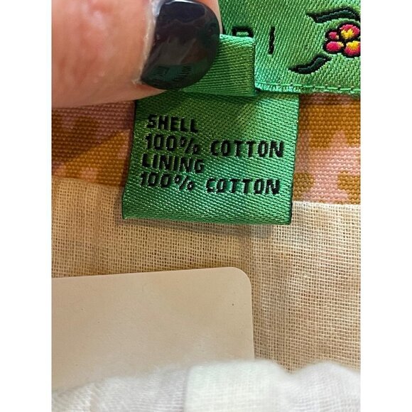 Tibi Pink And Gold Tree Print Cotton Strapless Knee Length Fit And Flare Dress 2 - Picture 8 of 10